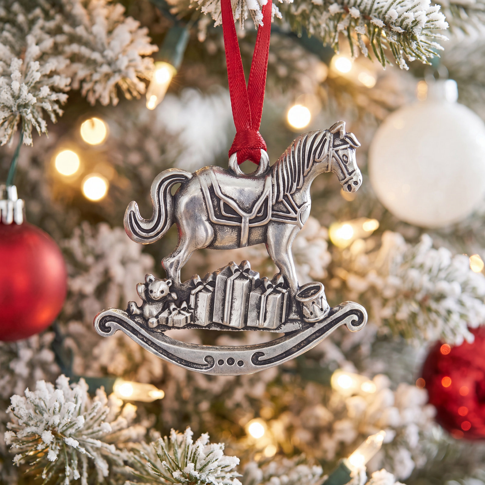 3" Pewter Holiday Ornament