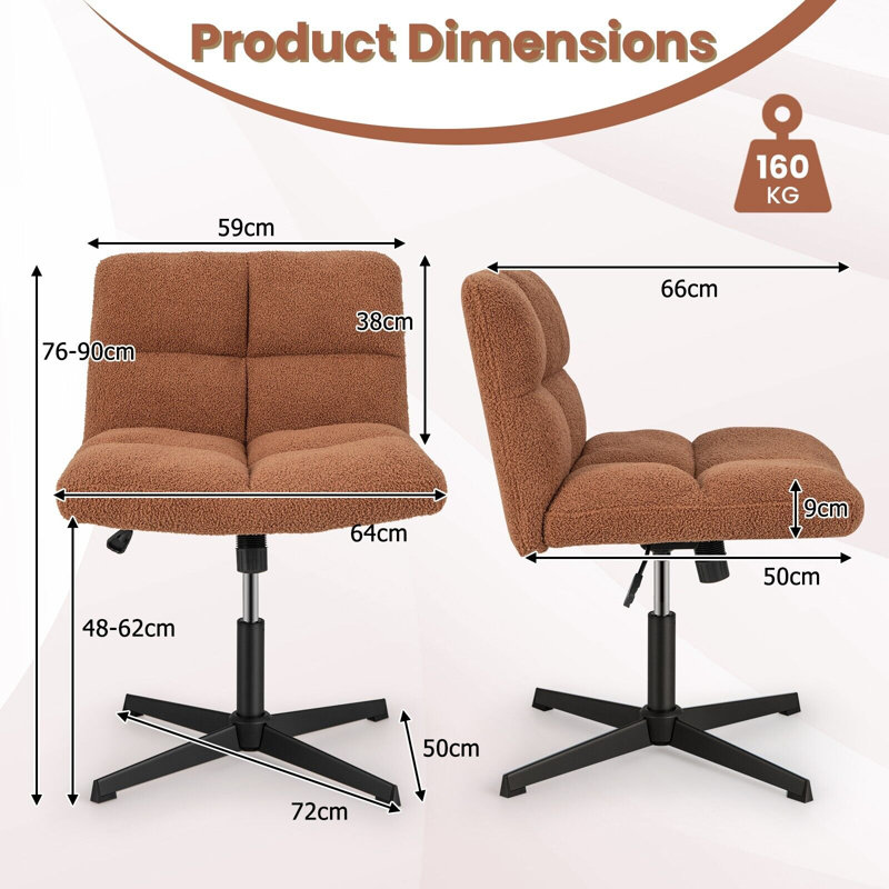 casart Office Chair, Coffee