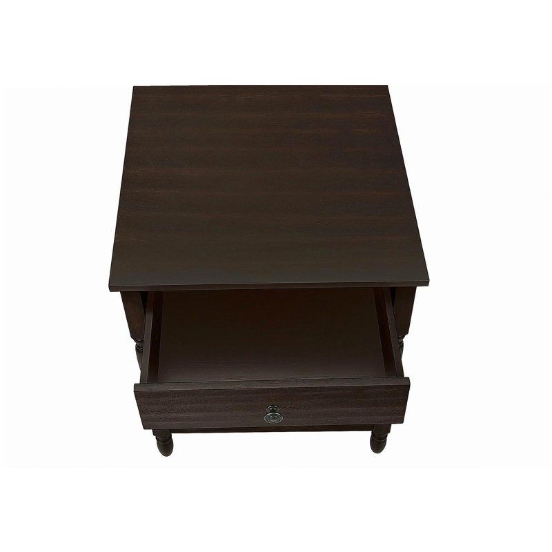 Table d'appoint, 2 niveaux, table de bout, table d'appoint, carré, table de chevet, chambre à coucher, lampe, traditionnel