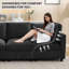 Canapé modulaire moderne en chenille 4 places-652775593