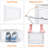 6 Pcs Shoe Box, Shoe Storage Boxes Clear Plastic Stackable, Shoe Organizer Containers With Lids 34.5 X 27 X 19 Cm