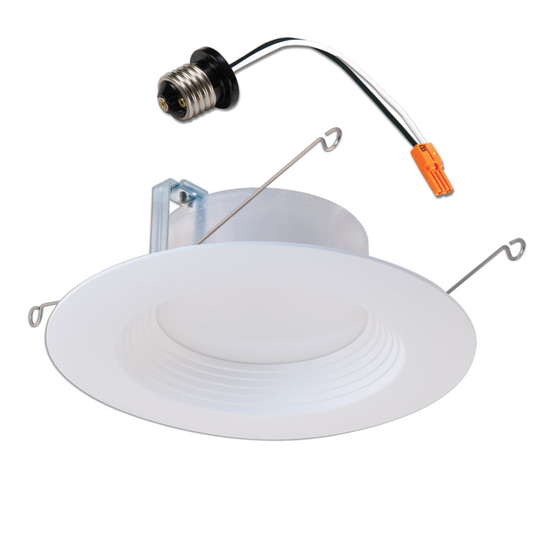 5 po Et 6 po Garniture de plafonnier encastré à DEL 2700K intégrée à 90 IRC blanc chaud
