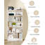 Bookshelf, bookcase, with 6 compartments, storage shelf, freestanding shelf, for living room, office, bedroom-1313506778-1313506772