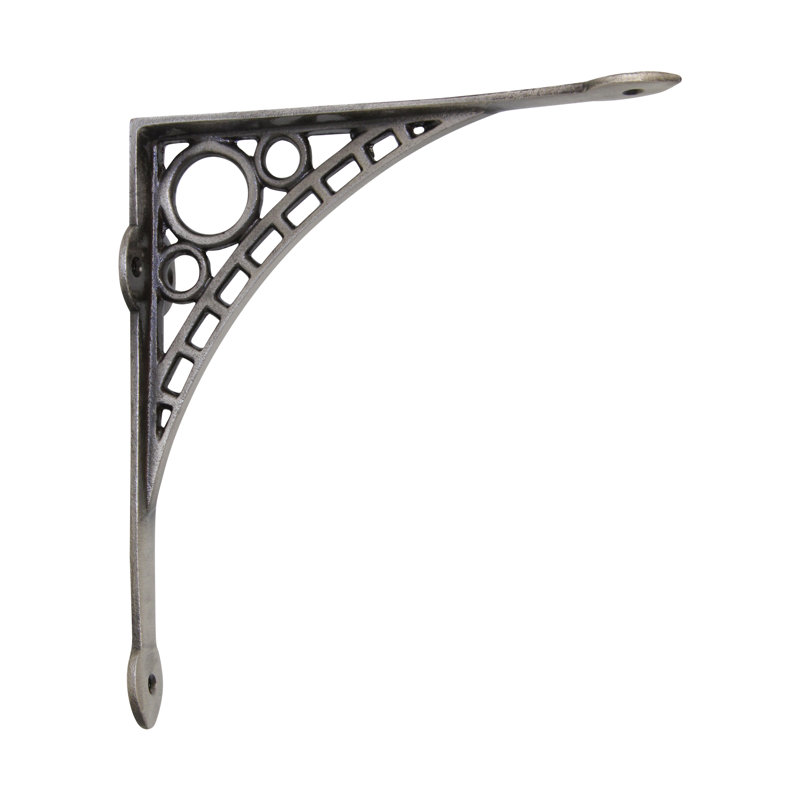 Petit support de tablette en fer, Nickel antique