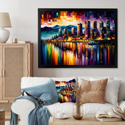 «Colorful City in Vancouver III», reproduction sur toile