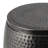 Merida Modern Rustic 2-Piece Hammered Metal Drum Storage Side Tables with Lids-113495434