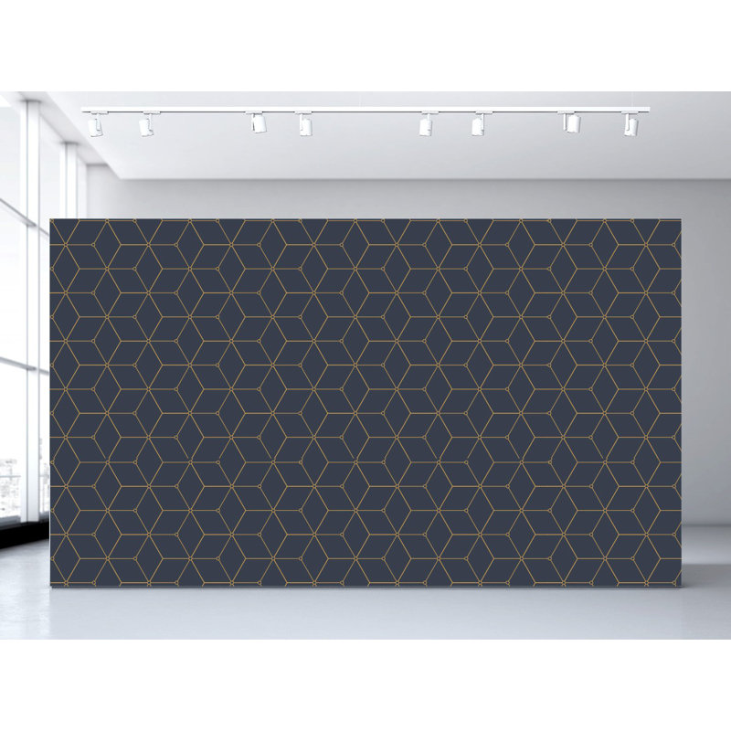 Rouleau de papier peint auto-adhésif L 27 pi x l 25 po Hexagon