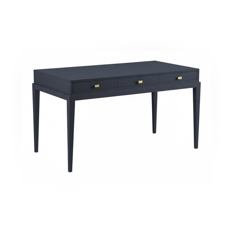 Solid Wood Writing Desk, Hale Navy