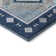 Premium Machine Washable Yamen AMF177 Blue Rug in , Blue