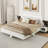 Floating Bed With Bedside Tables And Led Light Headboard-1758672861-1758672859