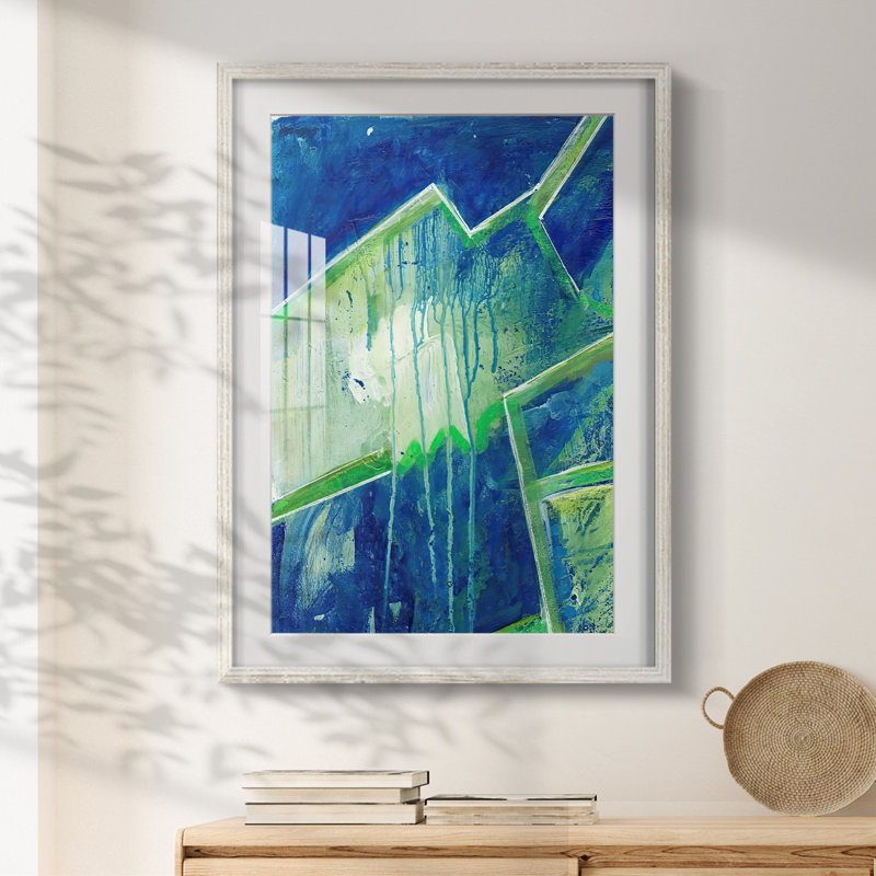 GeometricInCoolVPremiumGalleryWrappedCanvas-Framed Print