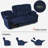 Xannon Power Reclining Sofa with Heat and Massage, 3-Seat Dual Recliner Sofa-1002766364