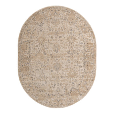 Singleton Oriental Ivory Area Rug