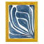 «Blue Stylized Leaf I», impression sur papier-985871780-985871783