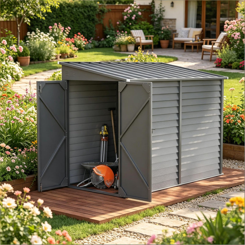 Lean to Metal Shed,Garden Shed