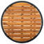 Bayou Breeze Tea Table Grey 23.6" Poly Rattan And Solid Acacia Wood-815208063