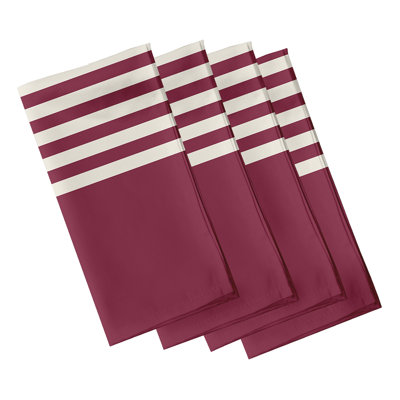 Krystl Polyester Striped Square Napkin