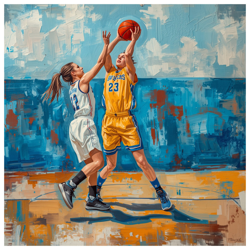 Basketball Game Action Comforter, Twin