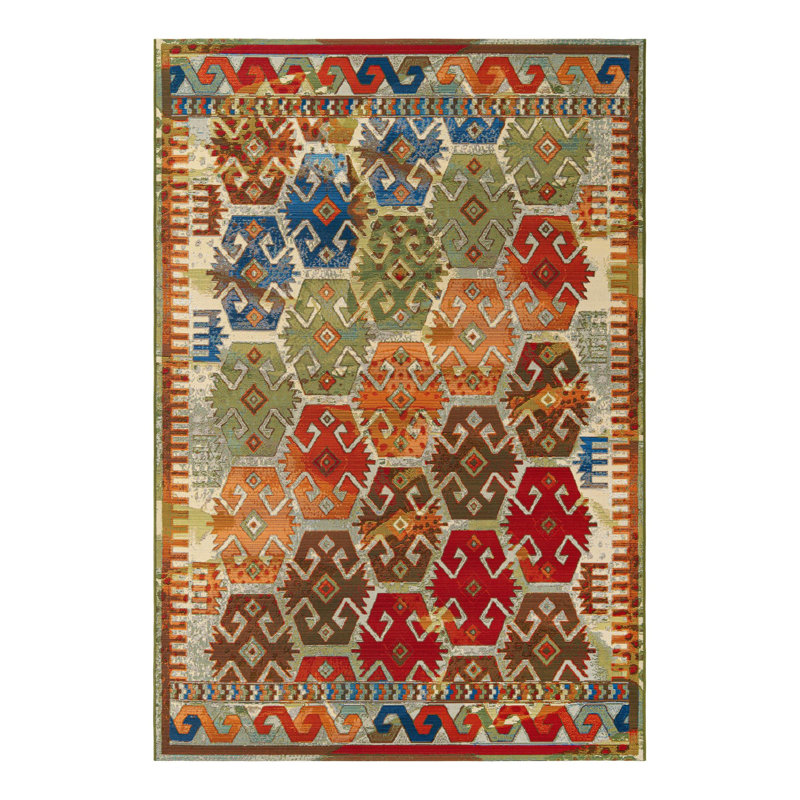 Adana Marcion Indoor/Outdoor Area Rug, Rectangle 6'1" x 9'