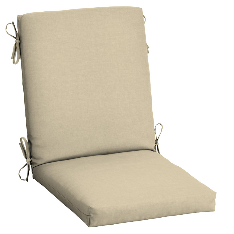 Coussin de chaise longue d'extérieur ARDEN, H 3,5 po x l 20 po x P 20 po, Taupe