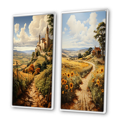 " Spain Golden Fields Mediterranean " 2 - Pieces