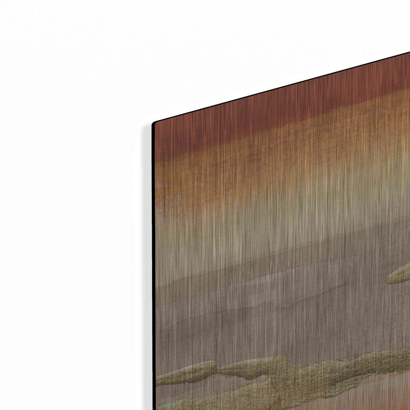 Red Barrel Studio® «Gilded Mandarin III» par Chris Paschke, art mural en métal, H 36 po x l 36 po