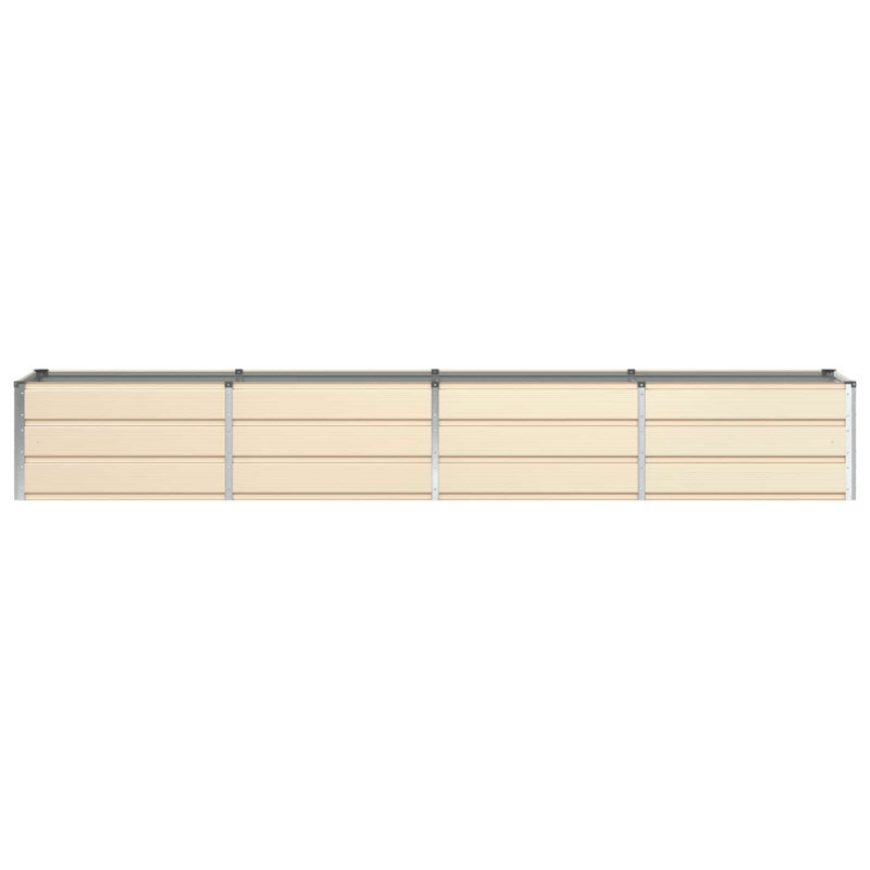 Planter Steel, 45cm H x 320cm W x 80cm D, Ivory