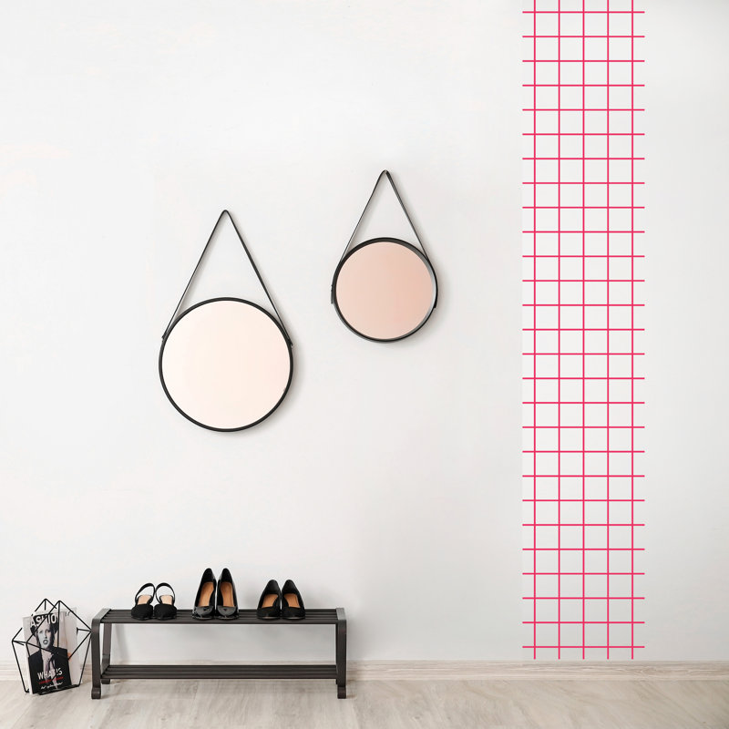3890 Abstract Wall Decal, Pink