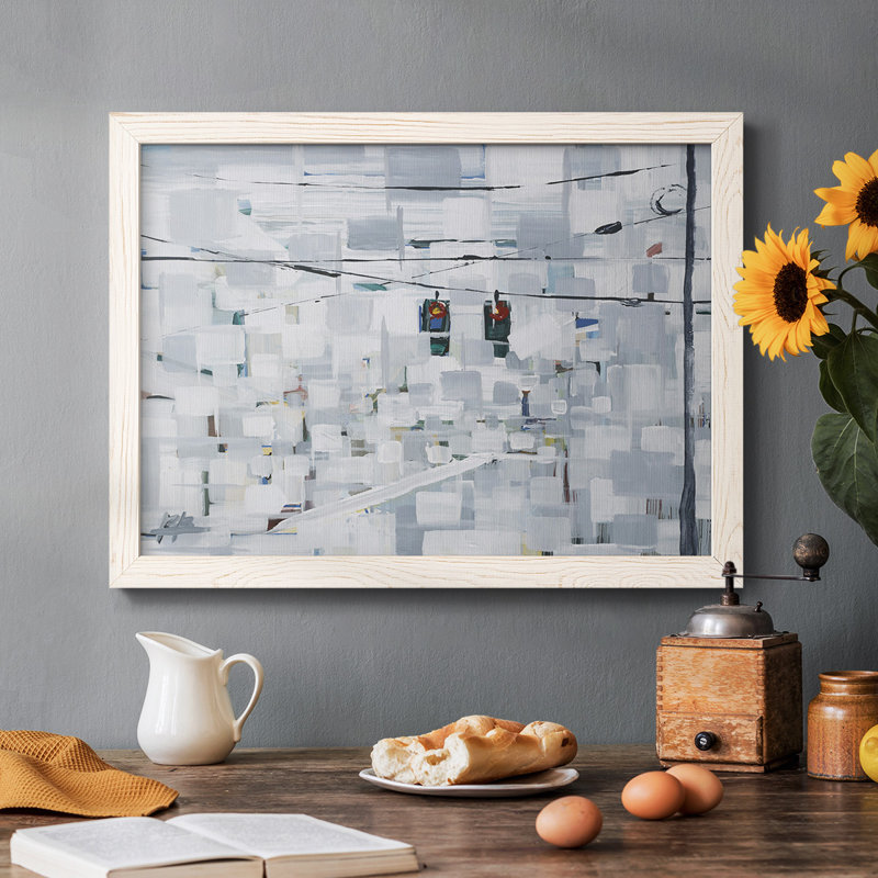 Stop on White - Reproduction de photo sur toile simple, Blanc, H 14 po x l 20 po x P 1,5 po