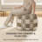 Marta 20" Brown Upholstered Pouf Ottoman-117292558
