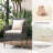 Ebern Designs 3 Pcs Patio Furniture Set With Cushioned Patio Chairs & Tempered Glass Coffee Table Grey-685692428
