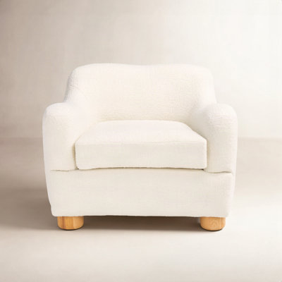 Hayes Pine Boucle Armchair