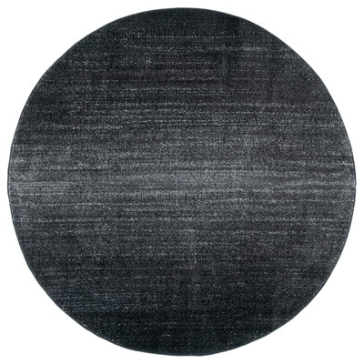 Tapis noir en polypropylène tissé à la machine Diez