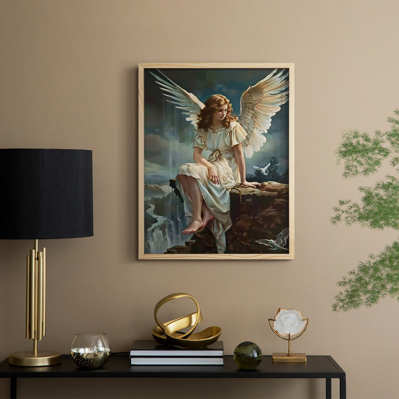 «Religious Series CDxxxv», reproduction encadrée - bois massif, Naturel, H 30 po x l 24 po