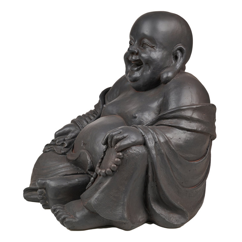 Hi-Line Gift Ltd. Happy Sitting Buddha Statue & Reviews | Wayfair