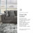 Gardiner Upholstered 101'' Sofa & Chaise