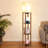 Lanell 62.8" Column Dimmable Floor Lamp with Shelves & USB Charging Station