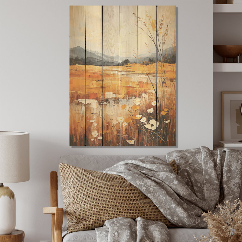Art infini sur bois de pin naturel, H 40 po x l 30 po
