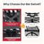 Tabourets de bar rotatifs modernes en aluminium l 22,6 po x P 21,3 po x H 42,9 po Modern