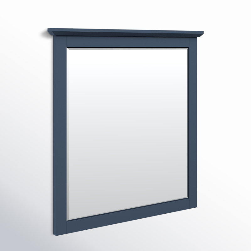 Monza Wood Rectangle Wall Mirror, Wild Oats Brown