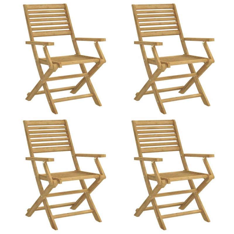 Bridgeport Solid Wood Accent Folding Chair Set, 86.50cm H x 61.50cm W x 54.50cm D