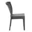 Chaise d'appoint empilable grise pour 2 personnes-1502735861