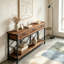 Table d'appoint longue avec tiroirs de rangement