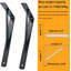 12 supports en forme de A en métal noir pour tablettes robustes-1041821941