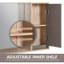 Paulis 90mm W 492mm H Wall Mounted Required Frameless Medicine Cabinet Mirror 1 Adjustable