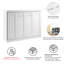 Lit escamotable horizontal 80W Premium blanc-1493653512-1493653513