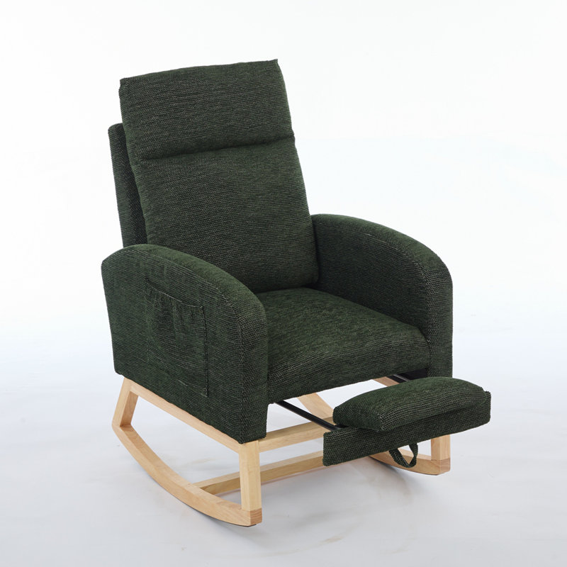 Chaise berçante Modern, Vert foncé