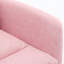 Chaise de bureau en cuir rose avec hauteur réglable, siège en mousse haute densité, support de charge solide, convient pour une chaise à hauteur, cuir artificiel, structure en métal robuste, soulage la fatigue