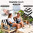 3-piece Outdoor Loveseat Cushion Set - 48x24 In,thick, Waterproof Patio Deep Seat Chair Cushions For 2-person Wicker Rocker,bench -all-weather For Porch, Garden-1962007621