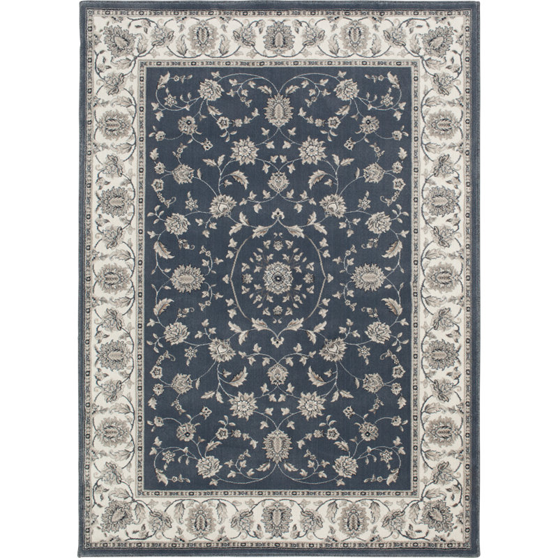 Wassell Rockport Blue Shade Woven Area Rug and Runners, 26" x 6'